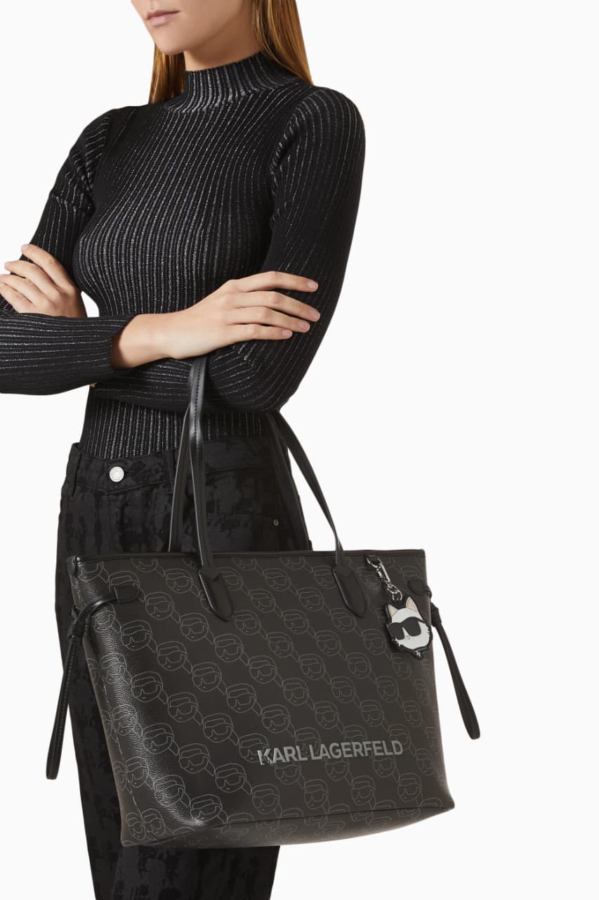 PREMIUM LARGE IKON MONOGRAM TOTE BAG