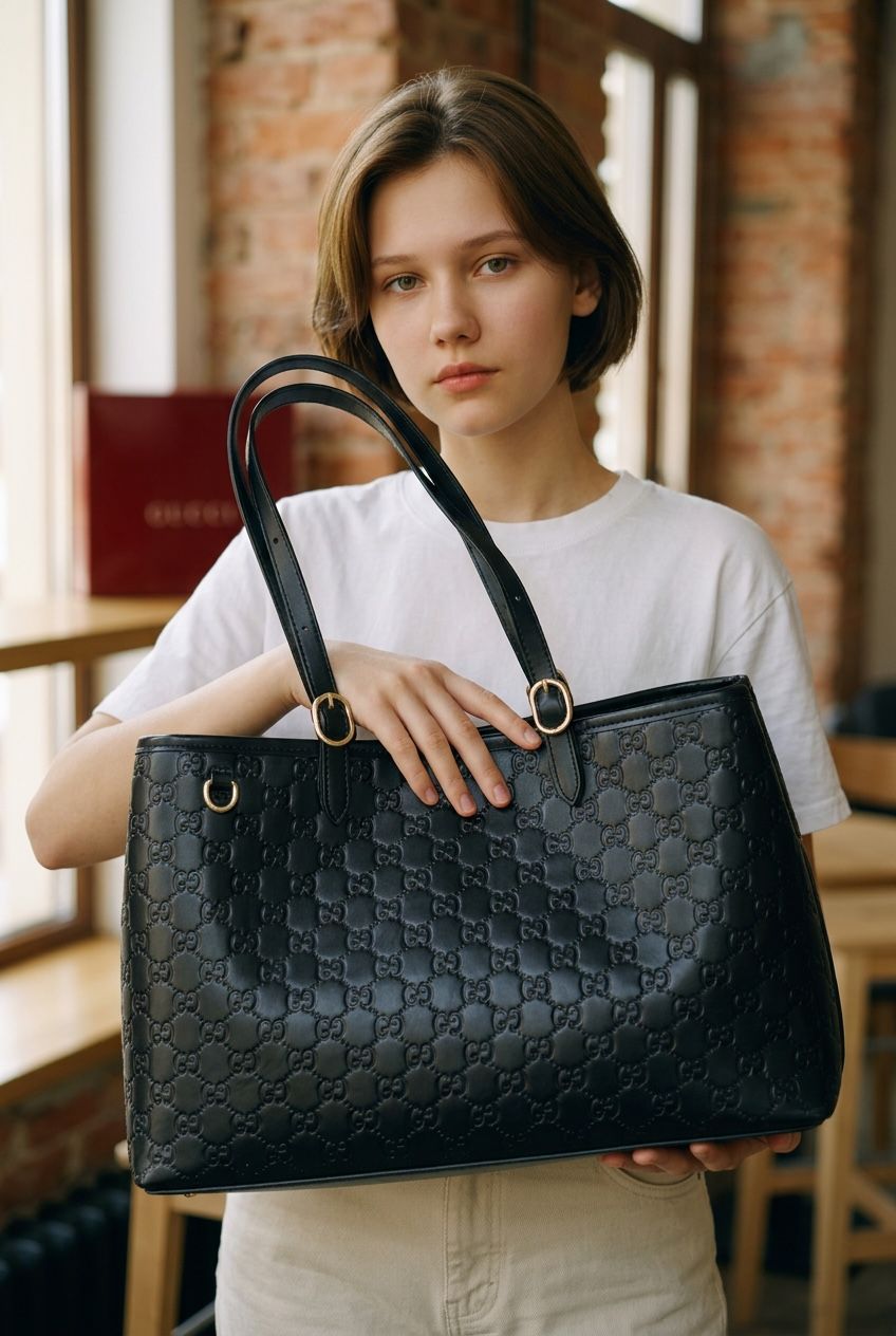 LUXURY EMBELEM TOTE BIG SIZE  (40 cm)