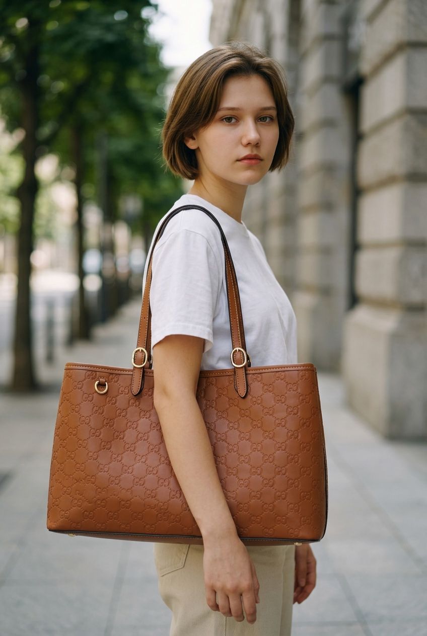LUXURY EMBELEM TOTE BIG SIZE  (40 cm)