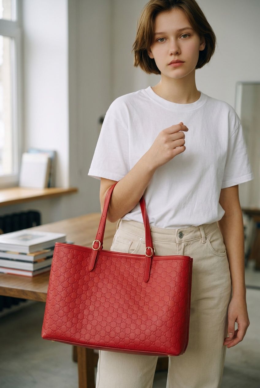 LUXURY EMBELEM TOTE BIG SIZE  (40 cm)