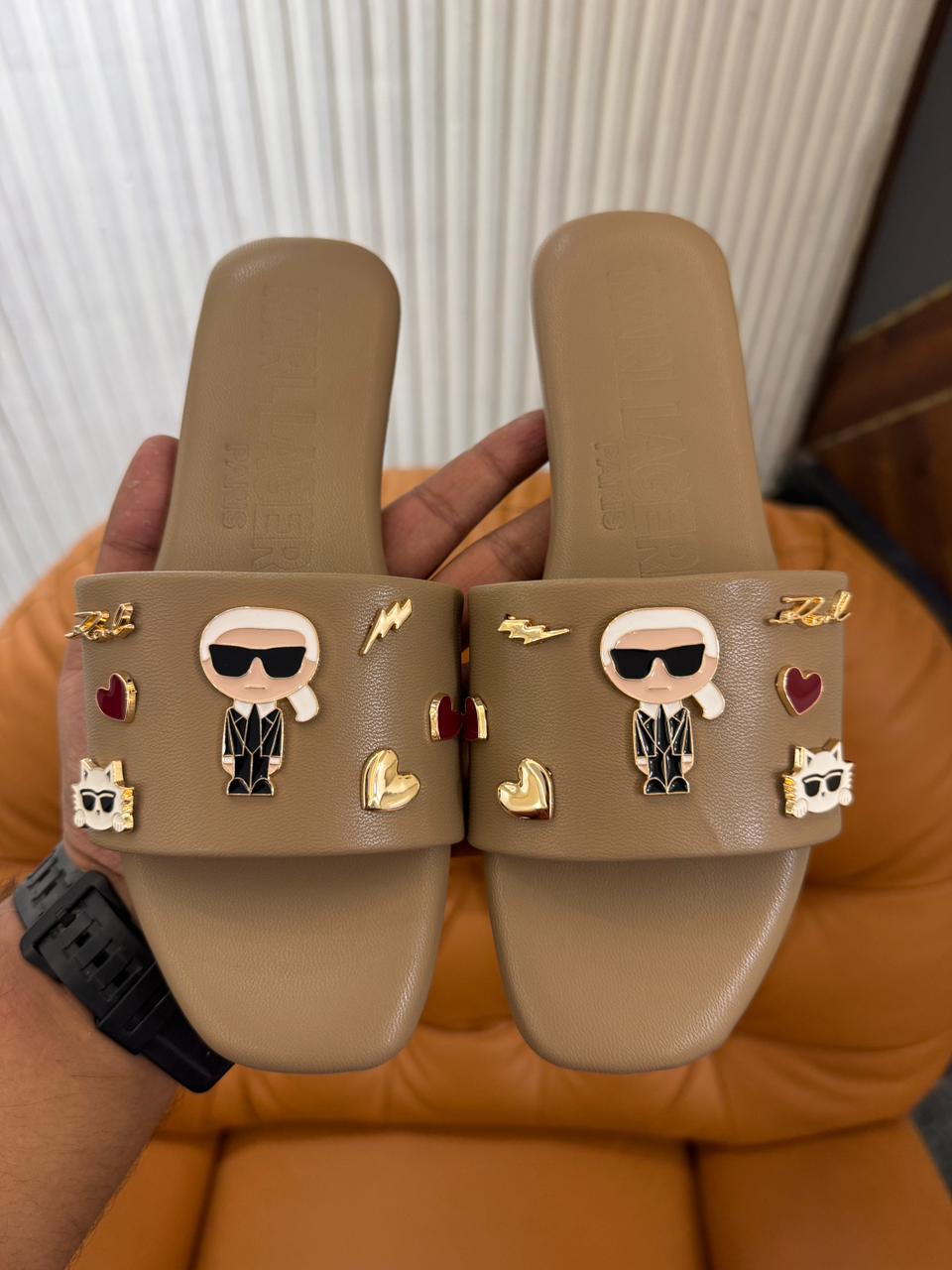 LUXURY K/IKONIK SLIPPERS FOR WOMEN