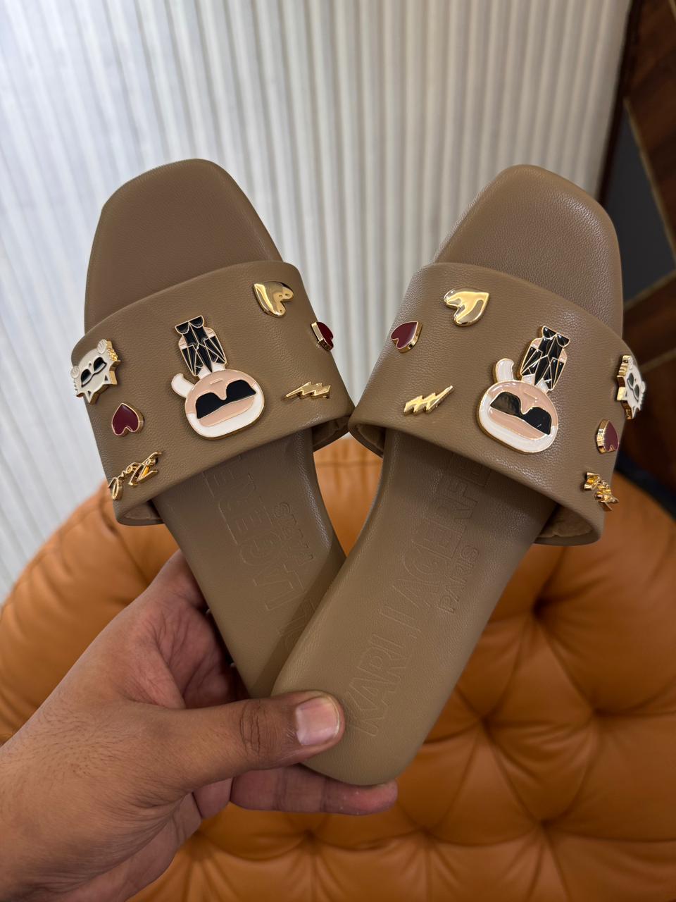 LUXURY K/IKONIK SLIPPERS FOR WOMEN