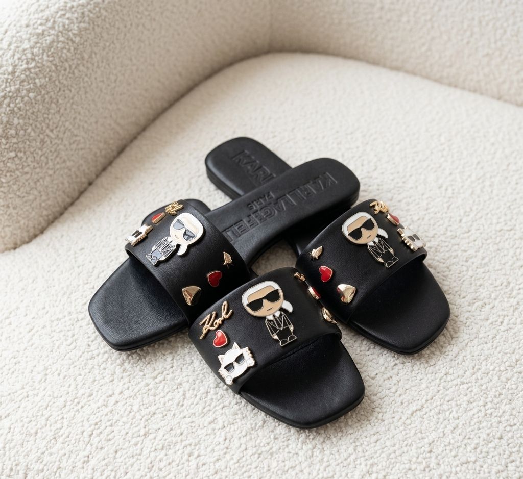 LUXURY K/IKONIK SLIPPERS FOR WOMEN