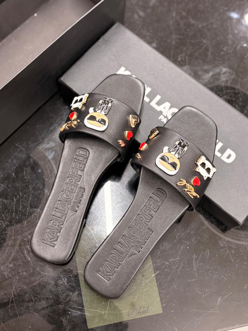 LUXURY K/IKONIK SLIPPERS FOR WOMEN