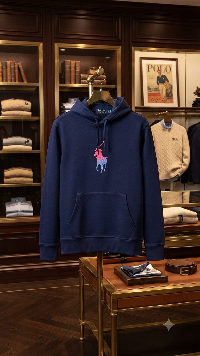 Printed Logo Hoodie For Men