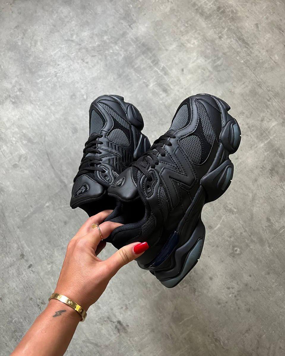 LATEST 9060 TRIPLE BLACK SNEAKERS