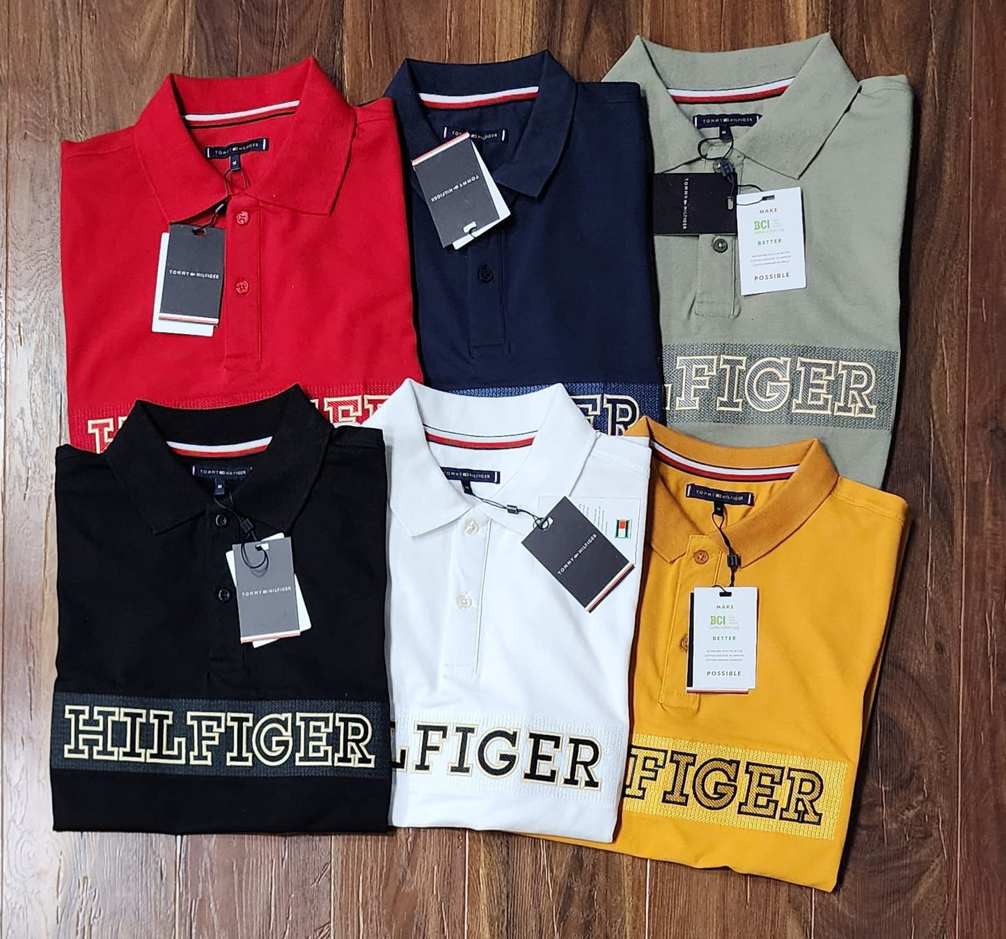 EMBROIDERED LOGO POLOS FOR MEN