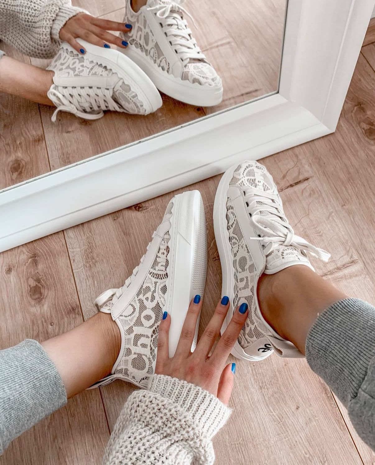 Luxury Lace Lauren Sneakers for Women