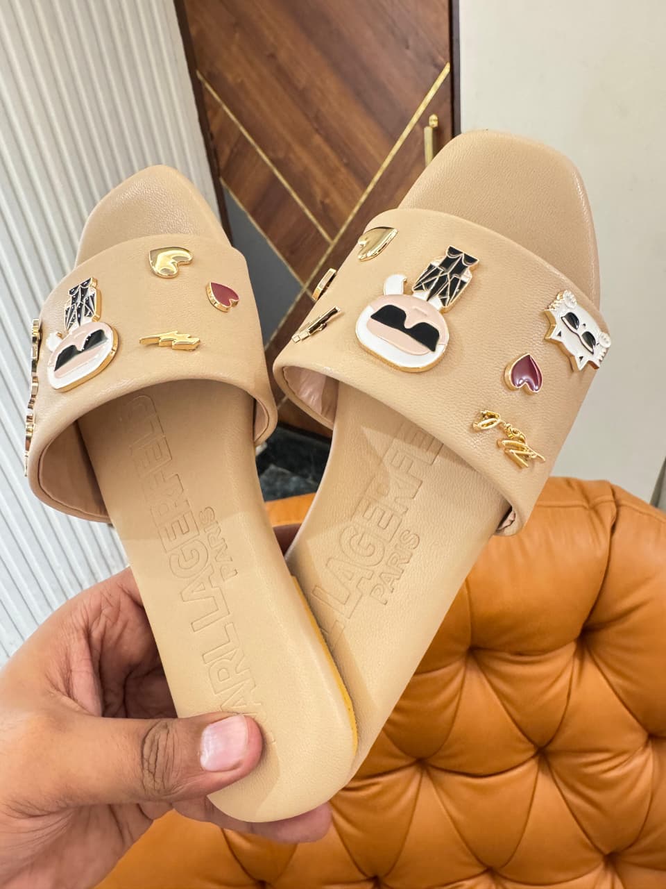 LUXURY K/IKONIK SLIPPERS FOR WOMEN