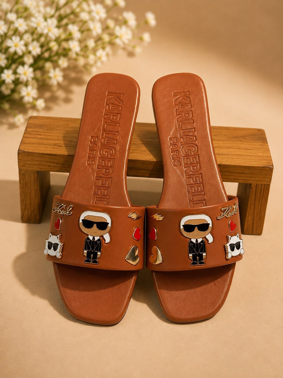 LUXURY K/IKONIK SLIPPERS FOR WOMEN