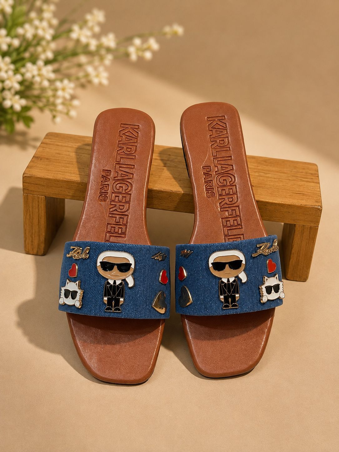 LUXURY K/IKONIK SLIPPERS FOR WOMEN
