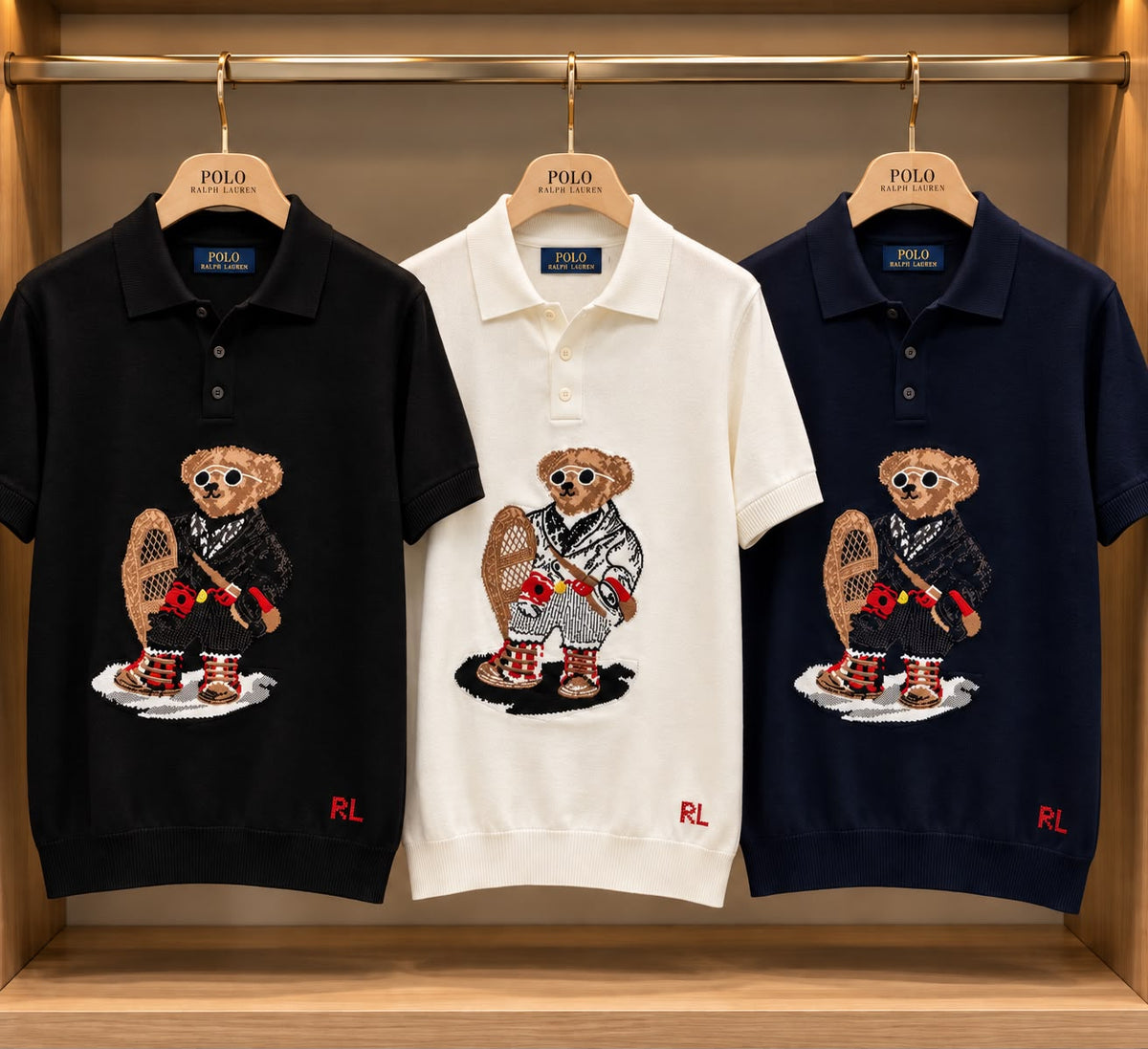 LUXURY KNITTING COLLAR POLOS