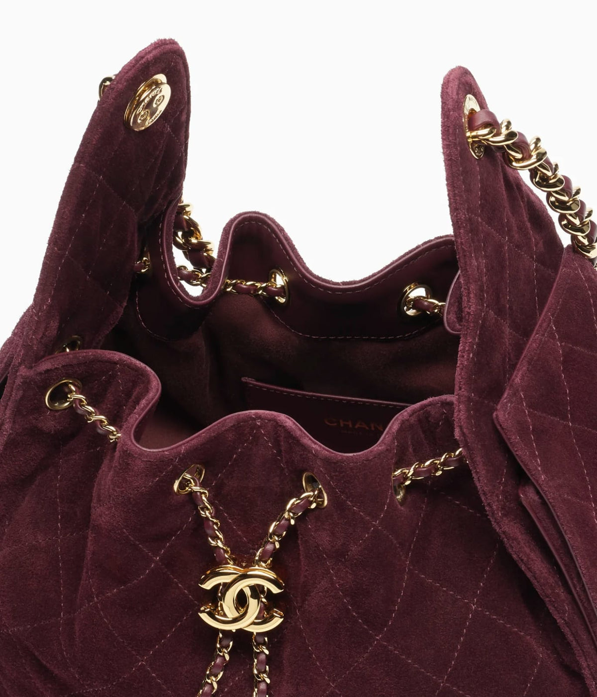 MINI SUEDE CALFSKIN GOLD METAL BUCKLE