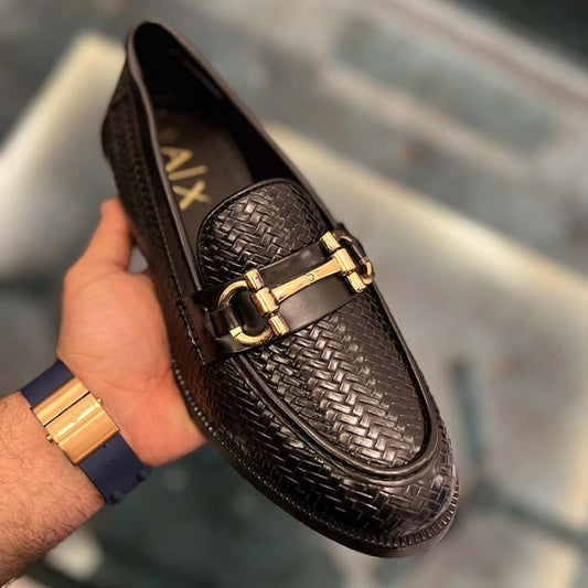 LUXURY NEW WOVEN MOCCASIN LOAFERS