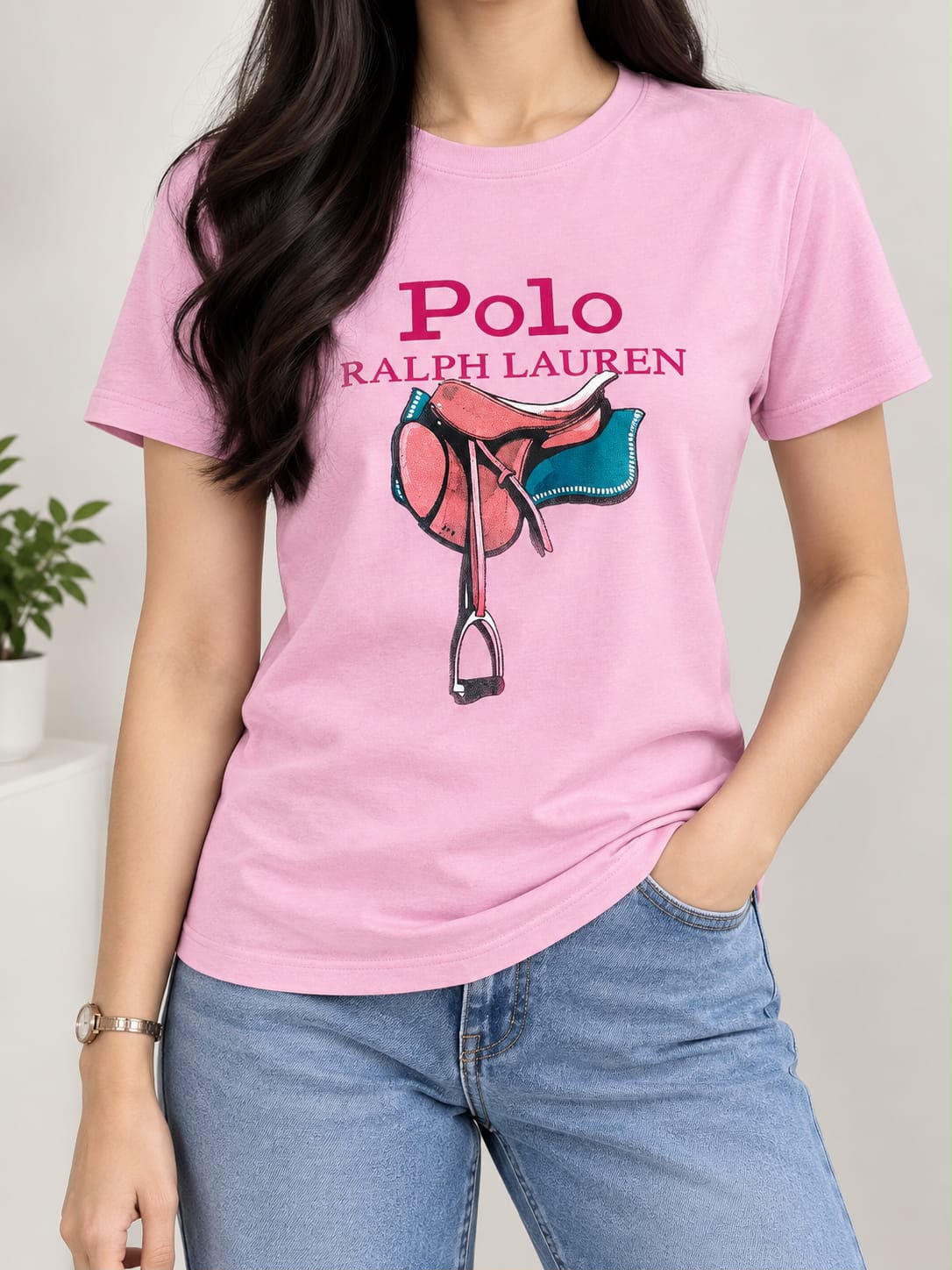 LUXURY ROUND NECK TEES FOR WOMEN