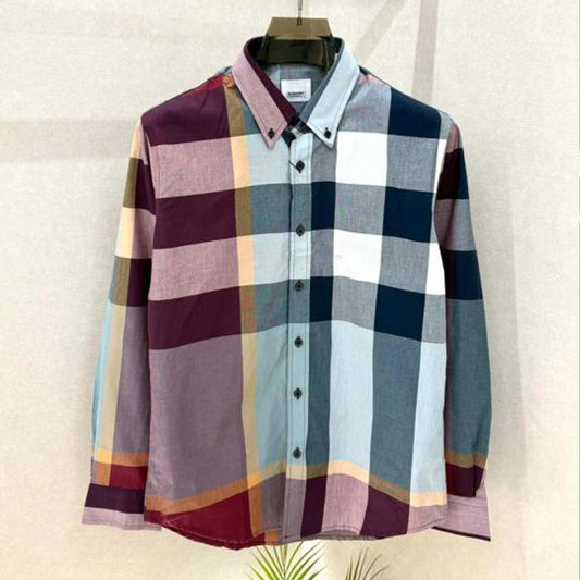 CHECK PATTERN FULL SLEEVES SHIRT FOR MEN
