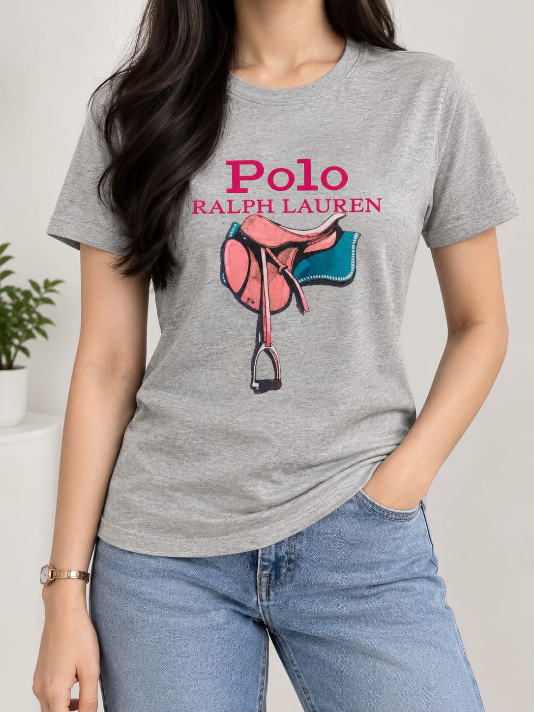 LUXURY ROUND NECK TEES FOR WOMEN