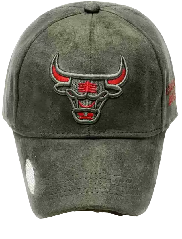 Suede Chicago Bull Embroidery Logo Regular Baseball Trendy Unisex Cap