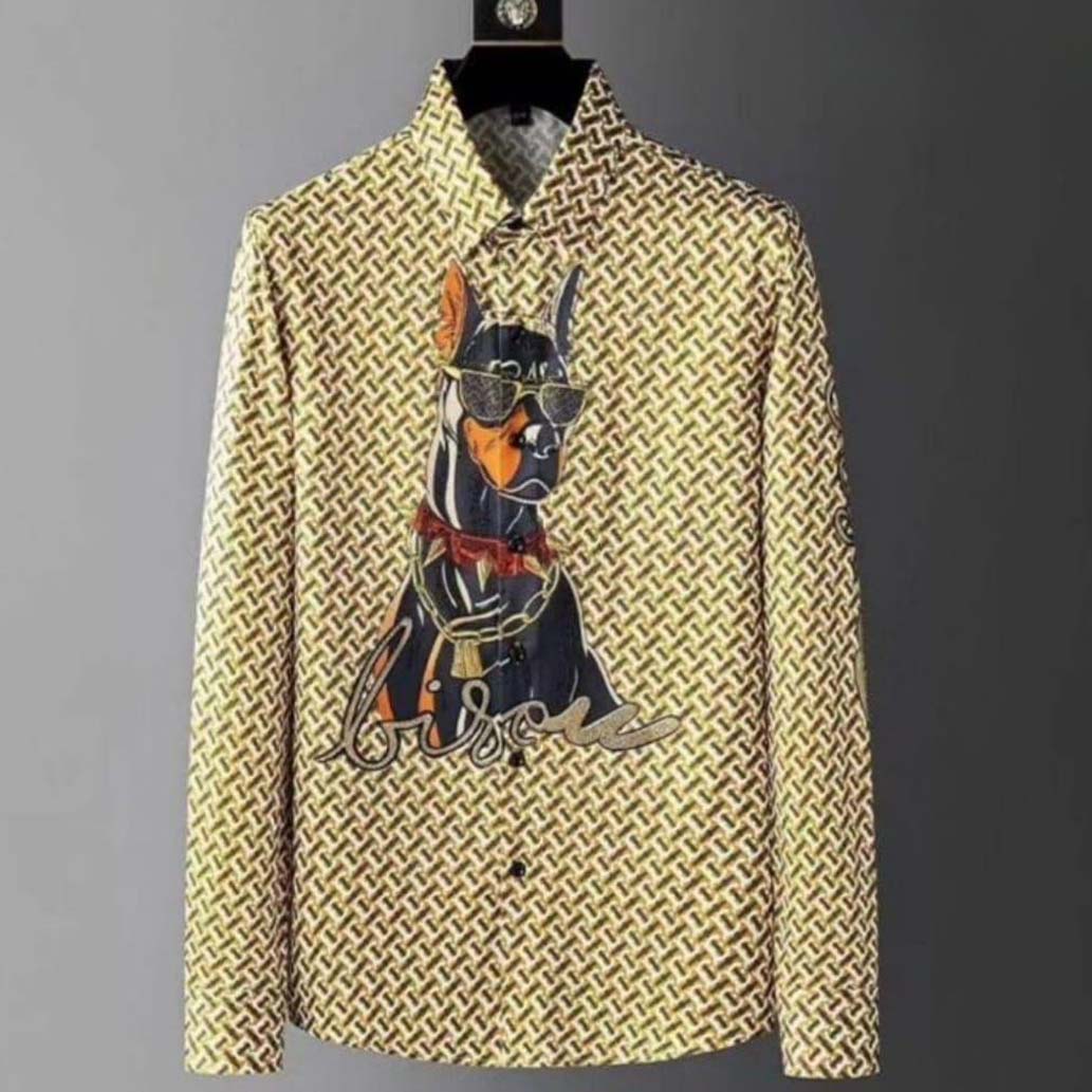 Art-Inspired All-Over Print Shirt for Men