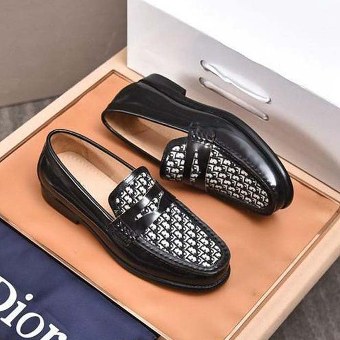 Black Oblique & Explorer Loafer for Men