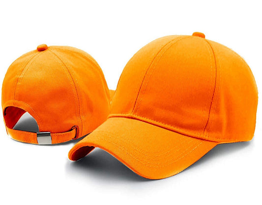 Regular Trendy Unisex Cap Baseball (Orange)