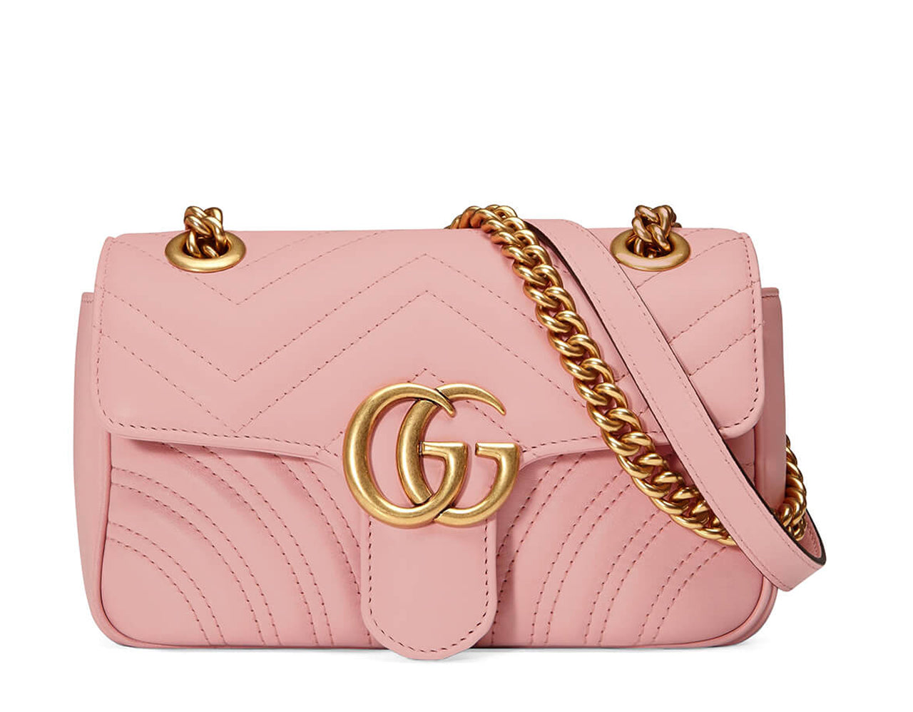 Premium Matelasse Leather Mini GG Marmont Shoulder Bag