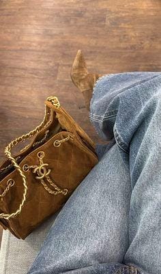 MINI SUEDE CALFSKIN GOLD METAL BUCKLE