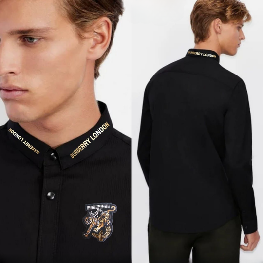 Premium Embossed Logo Full Sleeves Shirt for Men