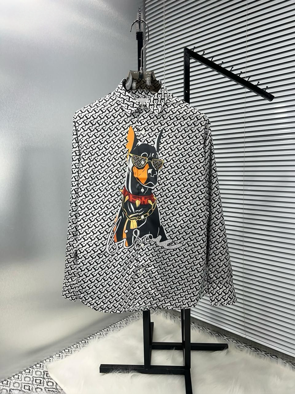 Art-Inspired All-Over Print Shirt for Men