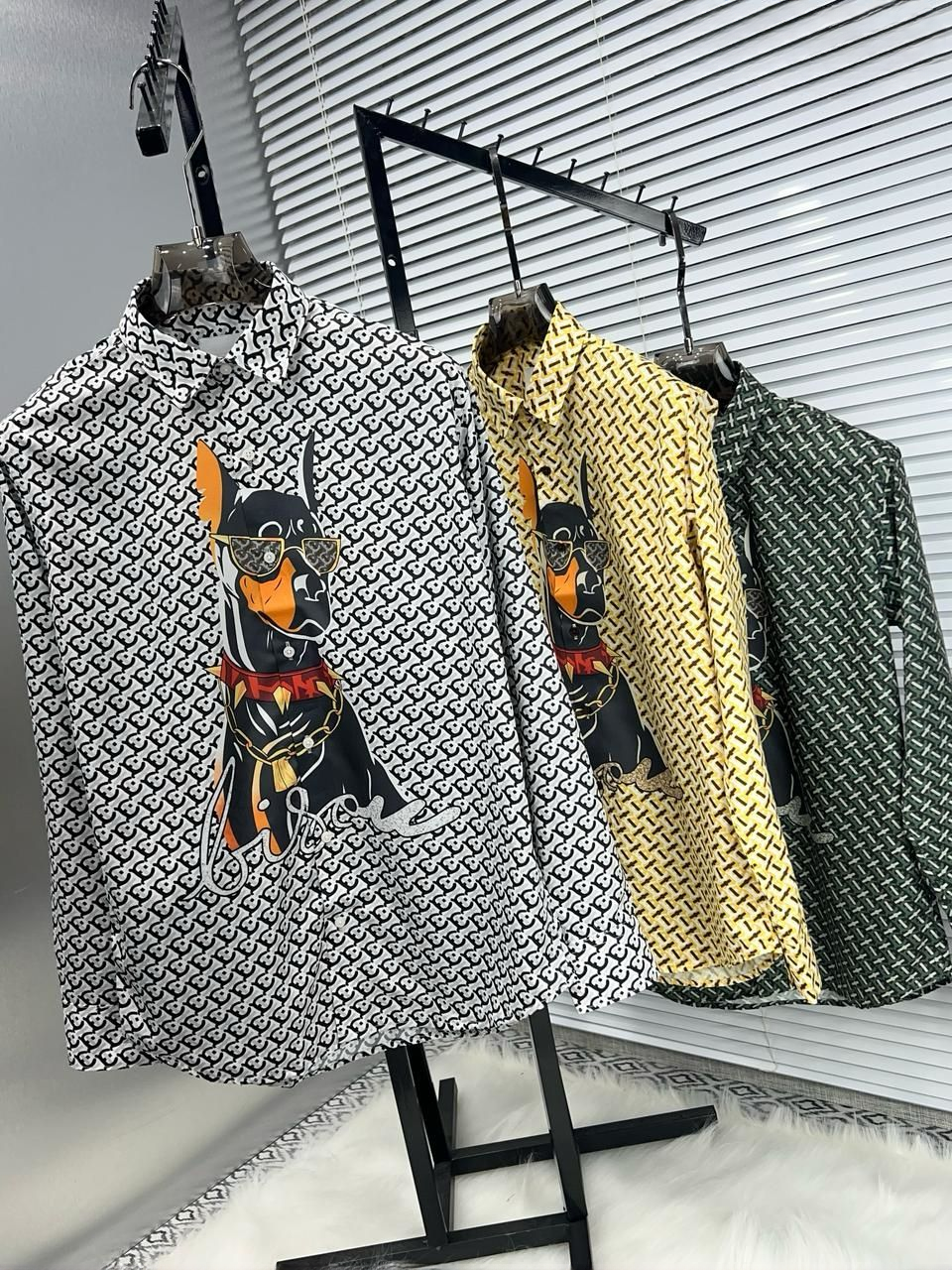 Art-Inspired All-Over Print Shirt for Men
