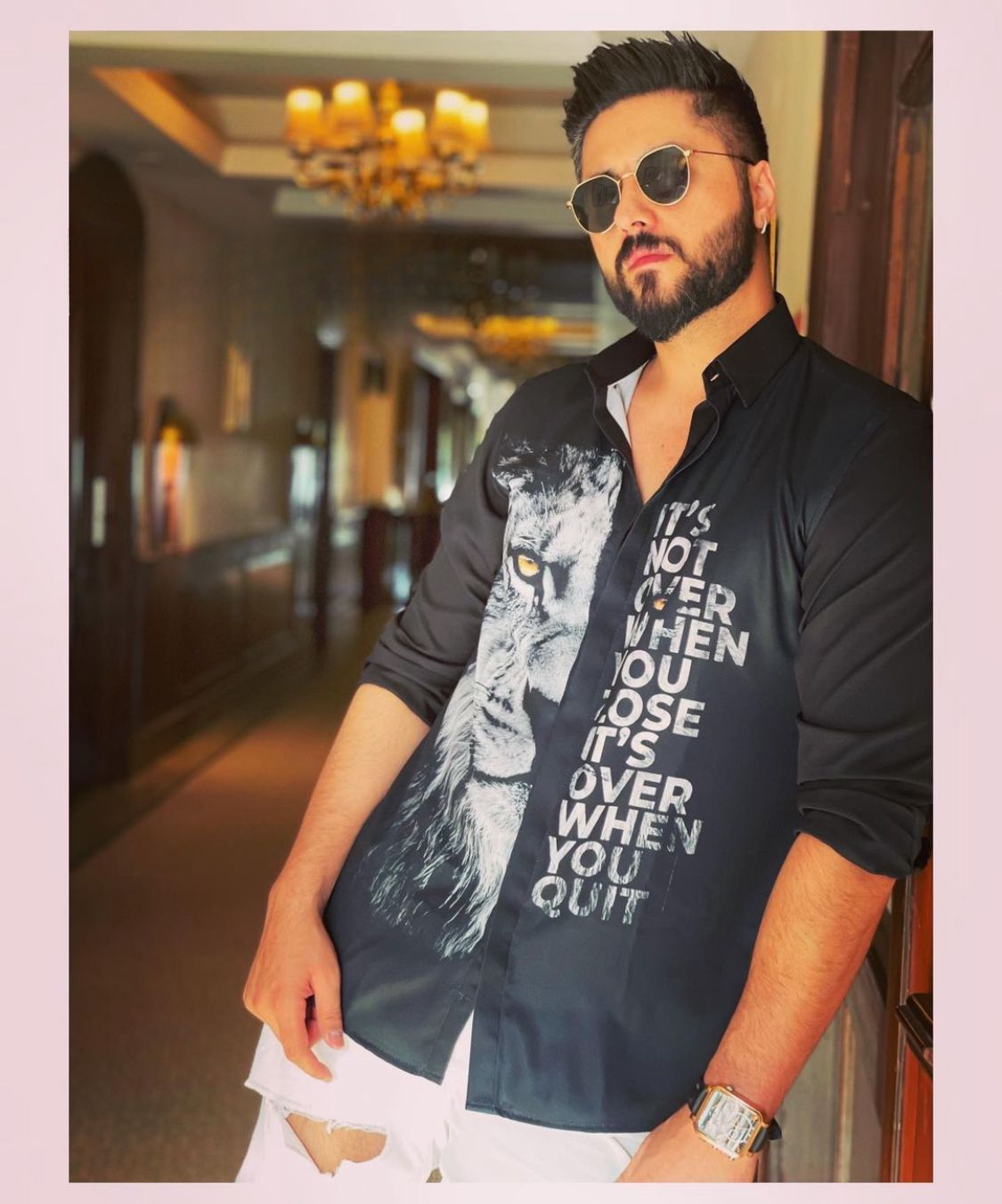 Tiger Print Shirt for Men