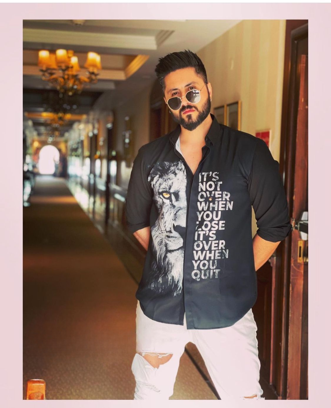 Tiger Print Shirt for Men