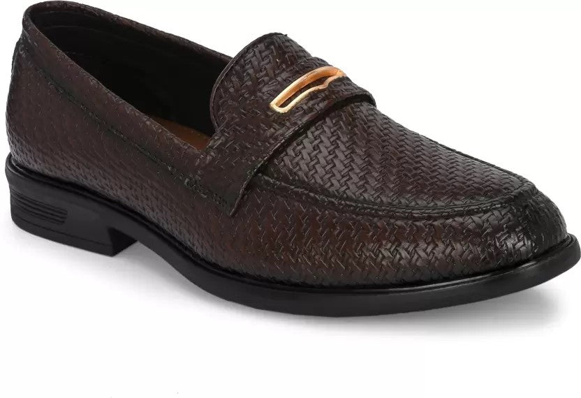 Pattern Classic Formal Loafers For Men