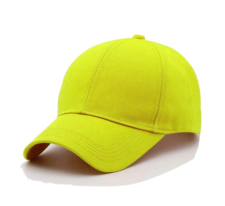 Regular Trendy Unisex Baseball Cap (Yellow)